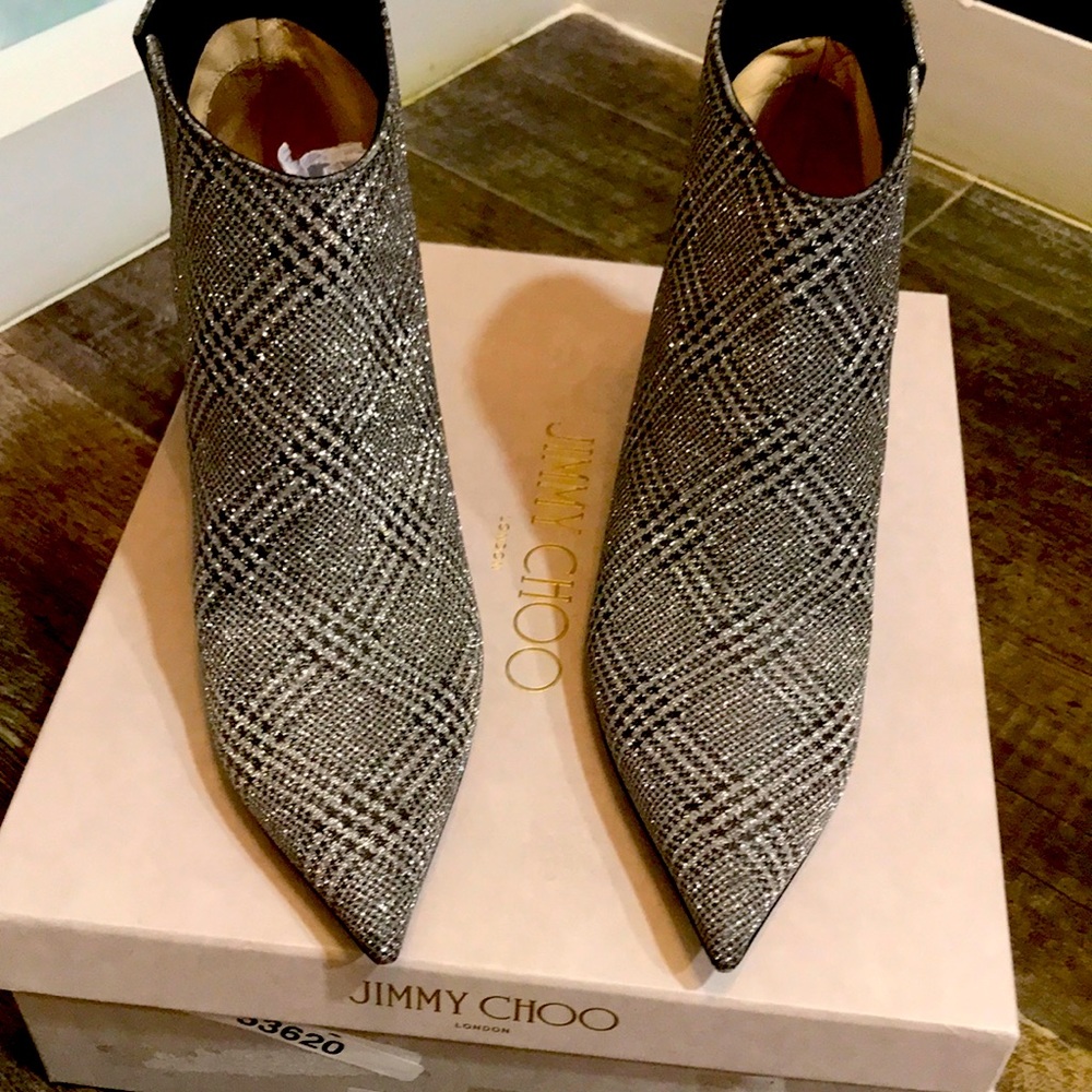 Jimmy choo Lancer 101 glitter stiletto boot